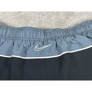 Nike Swim Trunks Mens XXL Black Gray Embroidered Nylon Lined Vintage Y2K